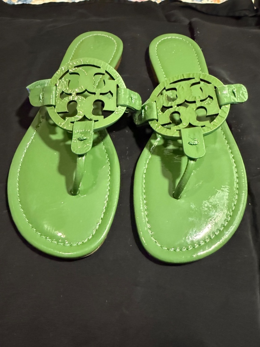 Tory Burch Miller Sandal, Patent leather in Green Size 8
